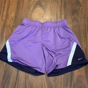 Vintage purple athletic reversible Nike shorts